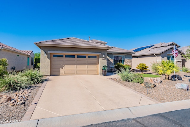 view of front of house featuring a garage