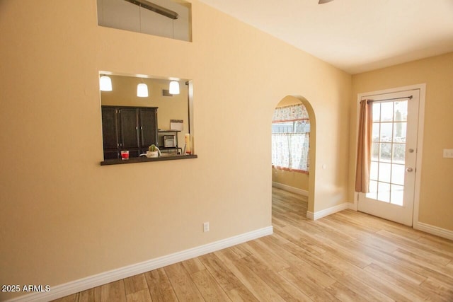 interior space featuring hardwood / wood-style flooring