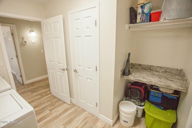 interior space featuring light hardwood / wood-style flooring