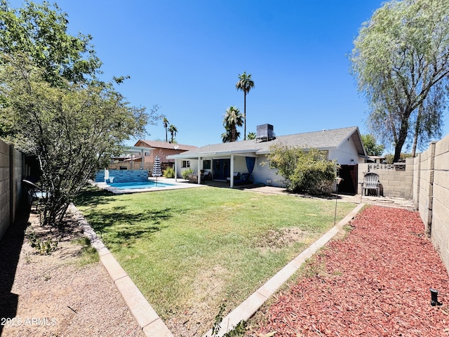 8343 E Edward Ave, Scottsdale, AZ 85250 - rear view of property with a fenced backyard and a patio area