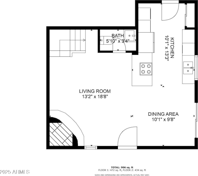 8841 S 48th St Unit 1, Phoenix, AZ 85044 - property floor plan