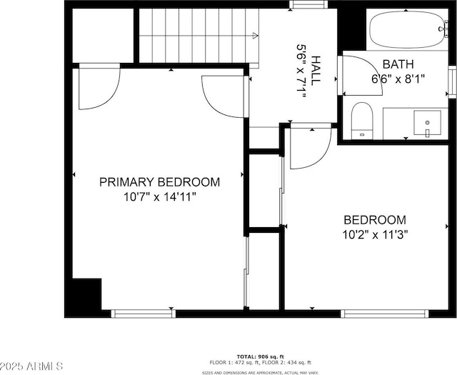 8841 S 48th St Unit 1, Phoenix, AZ 85044 - property floor plan