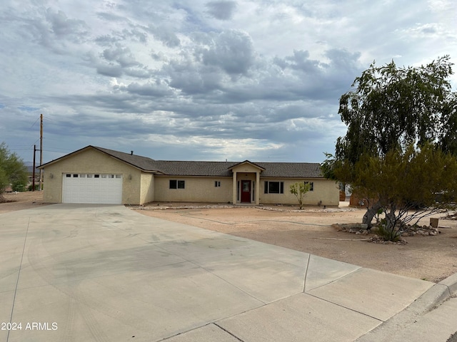 ranch-style house with a garage