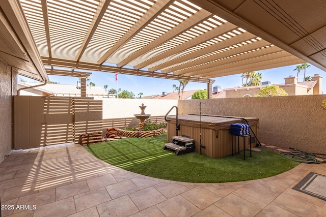 view of patio / terrace featuring a fenced backyard