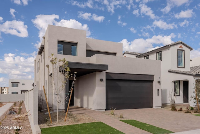 view of front of house featuring a garage