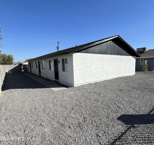 view of back of property