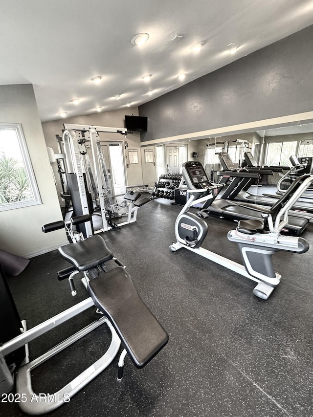 3825 E Camelback Rd Unit 152, Phoenix, AZ 85018 - exercise room with healthy amount of natural light