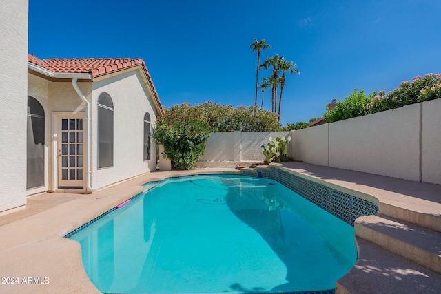 view of pool with a patio area