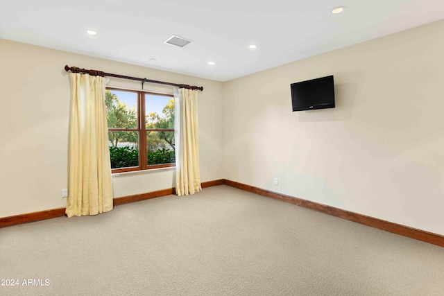 view of carpeted empty room