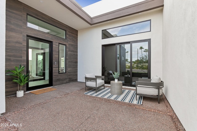 view of patio / terrace with an outdoor hangout area