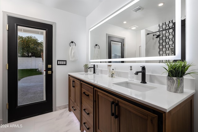 bathroom featuring vanity