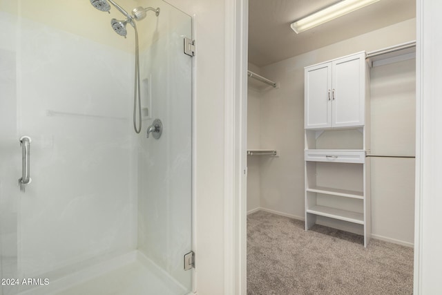 bathroom with walk in shower