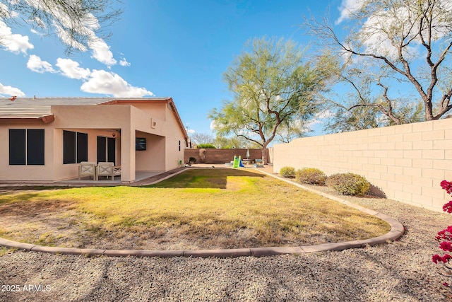 21640 N 48th St, Phoenix, AZ 85054 - view of yard with a patio and a fenced backyard