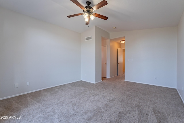 2421 W Indigo Dr, Chandler, AZ 85248 - empty room with a ceiling fan, carpet flooring, and baseboards