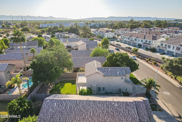 2421 W Indigo Dr, Chandler, AZ 85248 - aerial view of residential area with a mountain backdrop