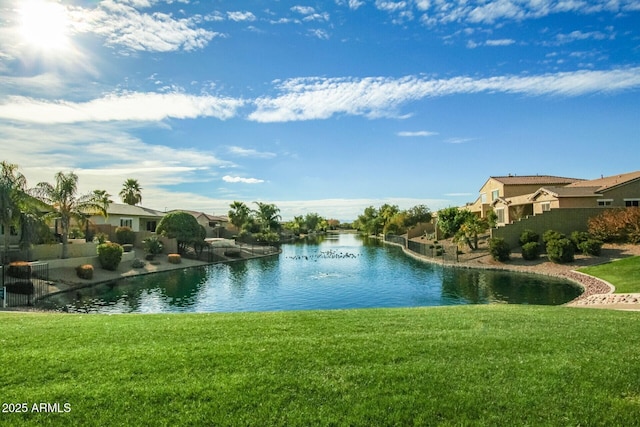 view of water feature