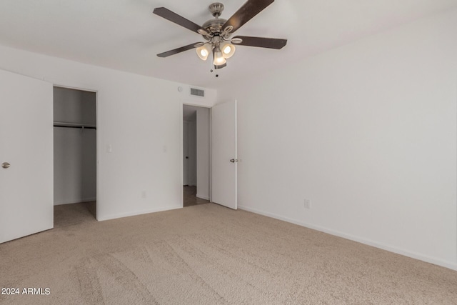 3837 W Dailey St, Phoenix, AZ 85053 - unfurnished bedroom featuring a ceiling fan, a closet, carpet floors, visible vents, and baseboards