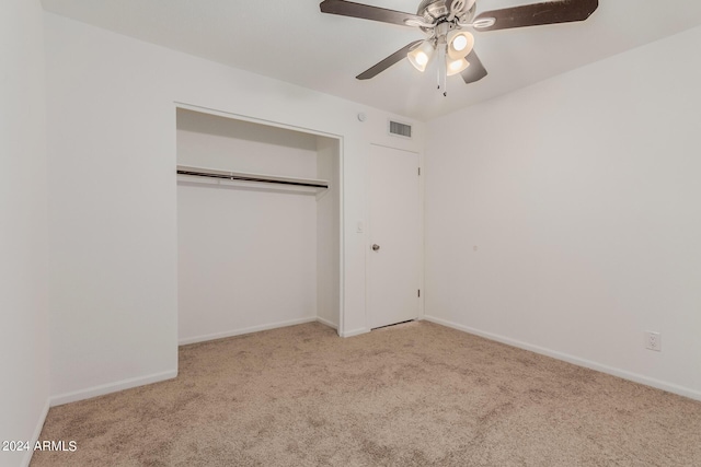 3837 W Dailey St, Phoenix, AZ 85053 - unfurnished bedroom with baseboards, carpet floors, a closet, and visible vents