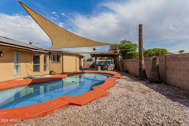 3837 W Dailey St, Phoenix, AZ 85053 - view of pool with a fenced in pool and a fenced backyard
