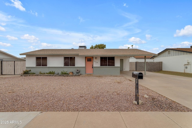 view of ranch-style house