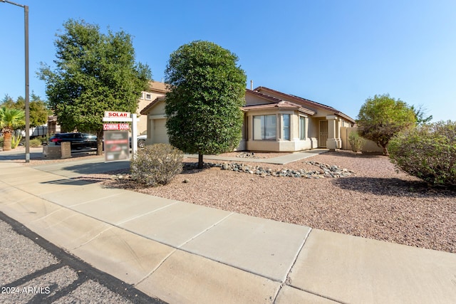 view of front of home