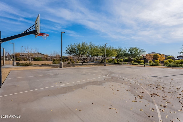 view of basketball court