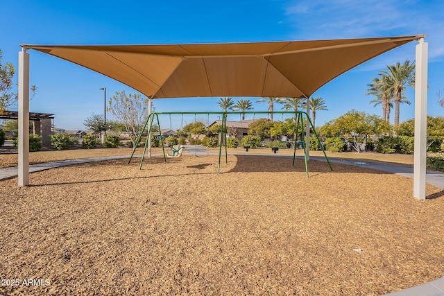 view of jungle gym