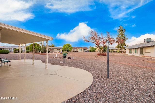 view of yard with a patio area
