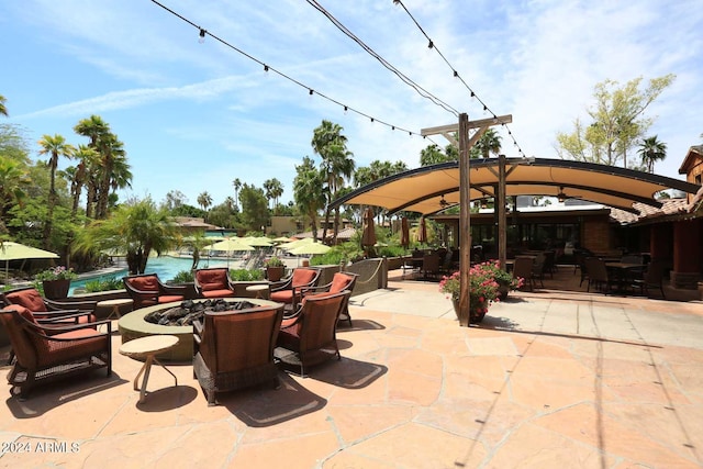 view of patio with a pool