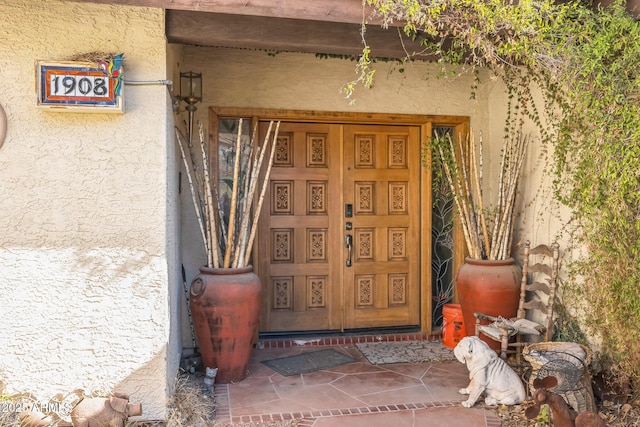 1908 E Beck Ln, Phoenix, AZ 85022 - property entrance featuring stucco siding