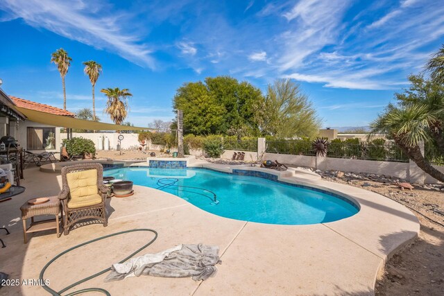 1908 E Beck Ln, Phoenix, AZ 85022 - view of swimming pool featuring a fenced backyard and a patio area