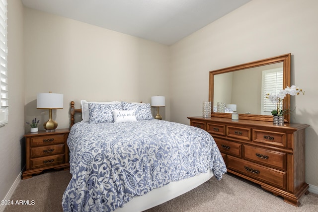 bedroom featuring carpet flooring