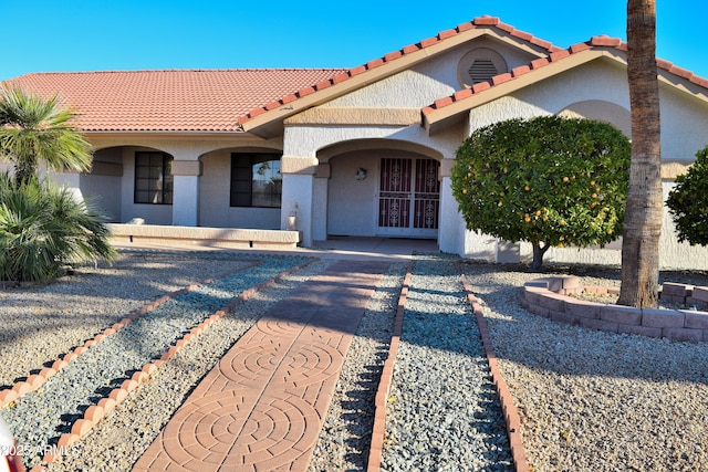 view of mediterranean / spanish home