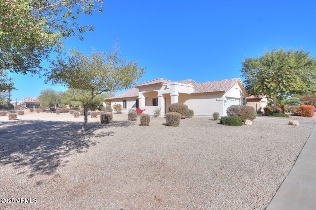 view of front of home featuring a garage