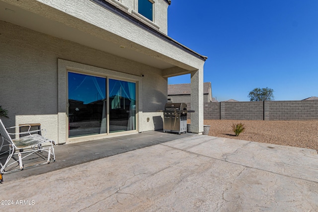 view of patio / terrace featuring grilling area