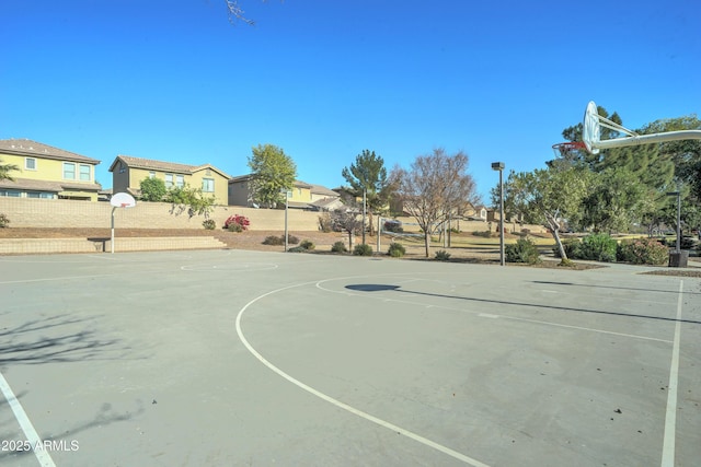 view of basketball court