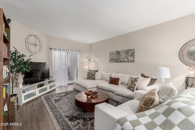 living room featuring wood finished floors