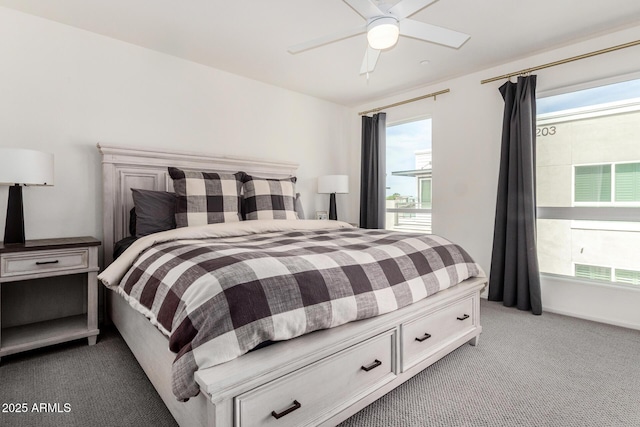 1250 N Abbey Ln Unit 206, Chandler, AZ 85226 - bedroom featuring light carpet and a ceiling fan