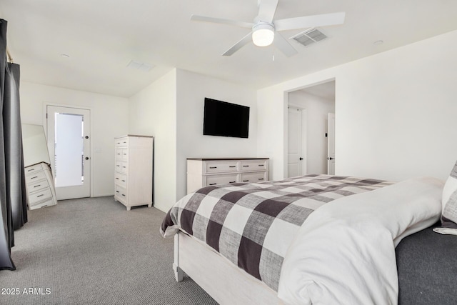 1250 N Abbey Ln Unit 206, Chandler, AZ 85226 - carpeted bedroom featuring a ceiling fan