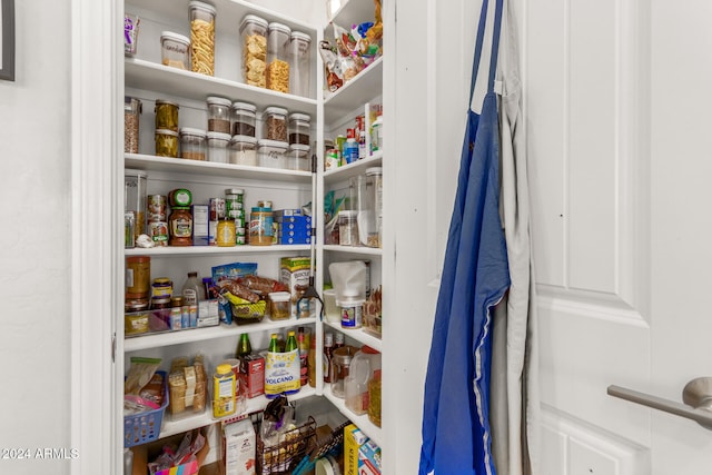 view of pantry