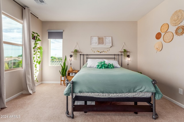 bedroom with carpet flooring