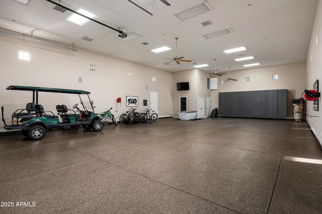 garage featuring visible vents