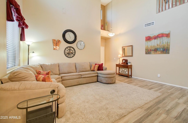 708 E Dry Creek Rd, San Tan Valley, AZ 85143 - living room with wood finished floors and a high ceiling