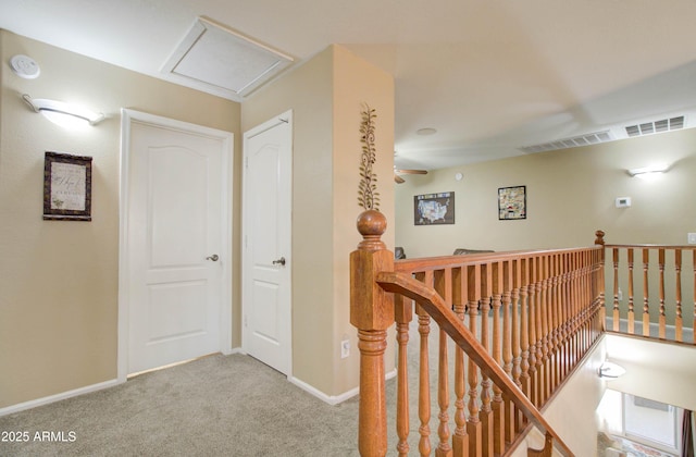 708 E Dry Creek Rd, San Tan Valley, AZ 85143 - hall featuring an upstairs landing and carpet floors