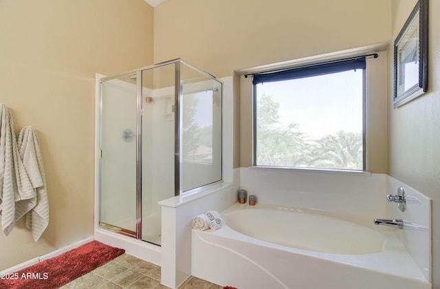 708 E Dry Creek Rd, San Tan Valley, AZ 85143 - bathroom featuring a shower stall and a bath