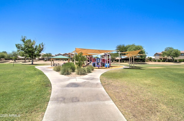 708 E Dry Creek Rd, San Tan Valley, AZ 85143 - view of property's community with a gazebo and a lawn