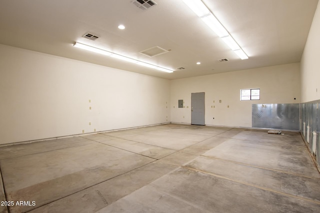 garage featuring visible vents