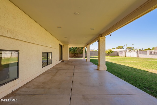 view of patio / terrace with a fenced backyard