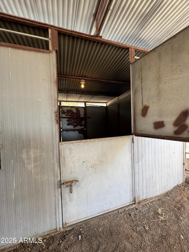 view of horse barn