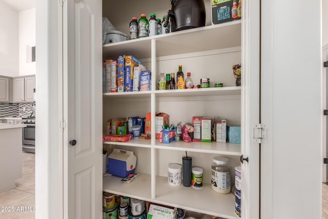 view of pantry